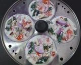 A picture of step 3 of Onion Curd Idli.