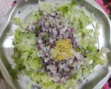 A picture of step 1 of Veg Manchurian.