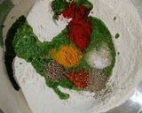 A picture of step 2 of Methi Thepla.