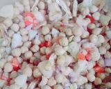 A picture of step 2 of Chana chat.