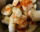 A picture of step 1 of Spicy Banana Sorbet.