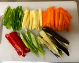 A picture of step 1 of Rainbow Vegetables Tempura🌈.