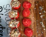 Une image de l'étape 12 de Tomates farcies aux sardines à l'huile, feta et herbes.