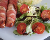 Foto del paso 5 de la receta: Salchichas Frankfurt al horno con puré de patatas