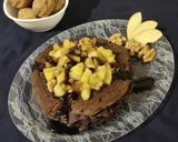 A picture of step 6 of Chocolate walnut pancake.