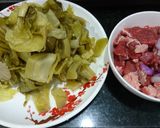 Hình bước làm 1 của món Canh dưa cải nấu nạm bò