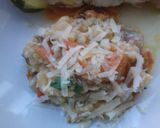 A picture of step 3 of Salmon bake & Roasted tomatoes risotto.