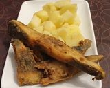 Foto del paso 5 de la receta: Rodaballo frito con cachelos y vinagreta de huevo