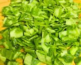 A picture of step 2 of Stir fried Ridge gourd peels.