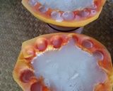 Foto langkah ke 3 dari resep Puding Pepaya Wangi Leci.