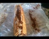 Une image de l'étape 2 de Gâteau aux biscuits au chocolat, crème et banane.