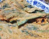 A picture of step 3 of Crispy palak pakorye.
