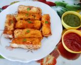 A picture of step 6 of Unique healthy tasty bread potato rolls (snack or tiffin recipe for kids).
