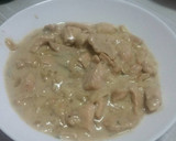 Foto del paso 6 de la receta: Pechugas de pollo entre 2 recetas mezcladas carbonara y al queso