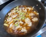 A picture of step 4 of Easy Hot and Sour Soup.