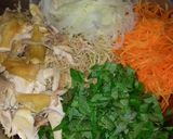 Hình bước làm 7 của món Gỏi Gà Hoa Chuối