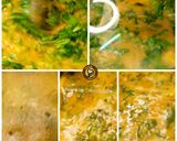 A picture of step 3 of Moong Daal Palak.