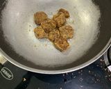 A picture of step 2 of Moongphali Chikki (peanut brittle).
