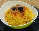 Foto del paso 7 de la receta Arroz Basmati con Cúrcuma, Tajín picante y olivas negras