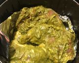 A picture of step 2 of Chettinadu green chicken.