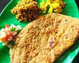 A picture of step 4 of Cabbage Paratha.