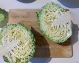 A picture of step 2 of Cabbage with Sausages (Choucroute Garnie or Sauerkraut with Sausages).