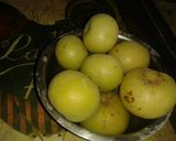 A picture of step 1 of Amla candy.