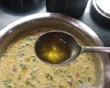 A picture of step 4 of Besan Chilla.