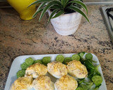 Foto del paso 7 de la receta: Huevos rellenos con crujiente de bacon ahumado