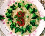 A picture of step 6 of Broccoli Oats.