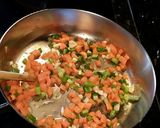 A picture of step 2 of Keto chicken pie.