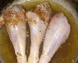 A picture of step 1 of Irish coated chicken thighs.