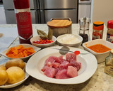 Foto del paso 1 de la receta: Guiso de magro de cerdo al pimentón