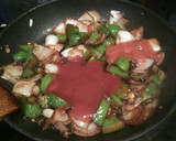 A picture of step 5 of Chilli Paneer.