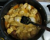 A picture of step 4 of Chicken Changezi.