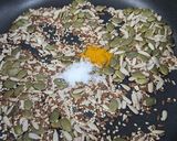 A picture of step 2 of Pumpkin seeds mukhvas.