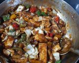 A picture of step 5 of Veg. Tofu chilly (Jain).