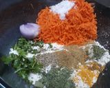 A picture of step 1 of Carrot Paratha.