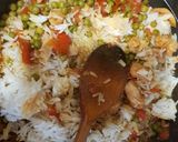صورة لخطوة 10 من وصفة رز مع الخضار والدجاج