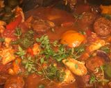 A picture of step 5 of New Orleans gumbo 🎶🎺.