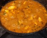 A picture of step 13 of Corn paneer capsicum curry.