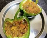 Quinoa Stuffed Cheesy Capsicum (Baked) recipe step 5 photo
