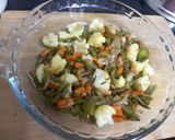 A picture of step 5 of Tri coloured vegetable au gratin.