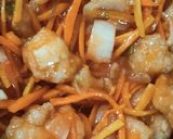 Foto langkah ke 7 dari resep Ayam Saus Wortel Asam Manis Pedas.