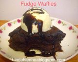 Hình bước làm 5 của món Bánh kẹp mềm sô cô la (Fudge Waffles)