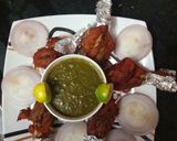 A picture of step 3 of Chicken Lollipop.