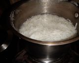A picture of step 9 of Bhapa Chingri with steamed rice(Steamed prawns).