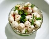 A picture of step 3 of Makhana Raita.