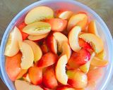 Hình bước làm 1 của món Trà đào