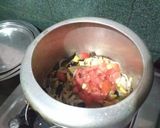 A picture of step 2 of Mix vej. Besan pulav.